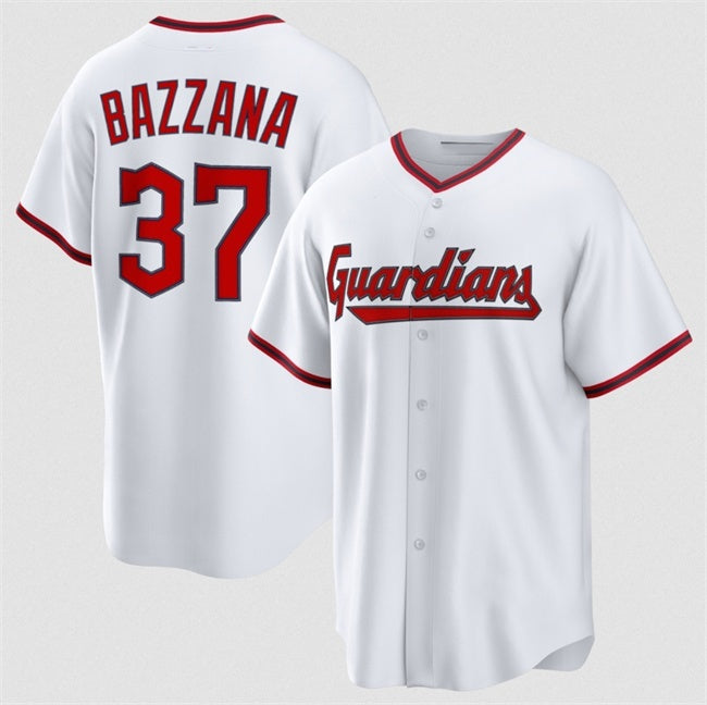 Cleveland Guardians #37 Travis Bazzana White JEROMEN Home Limited Stitched Jersey