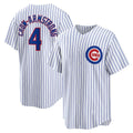 Chicago Cubs #4 Pete Crow-Armstrong White JEROMEN Home Replica Jersey