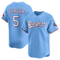 Texas Rangers #5 Corey Seager Light Blue JEROMEN Alternate Limited Player Jersey