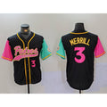 San Diego Padres #3 Jackson Merrill Number Black JEROMEN NEW 2023 City Connect Cool Base Stitched Jersey