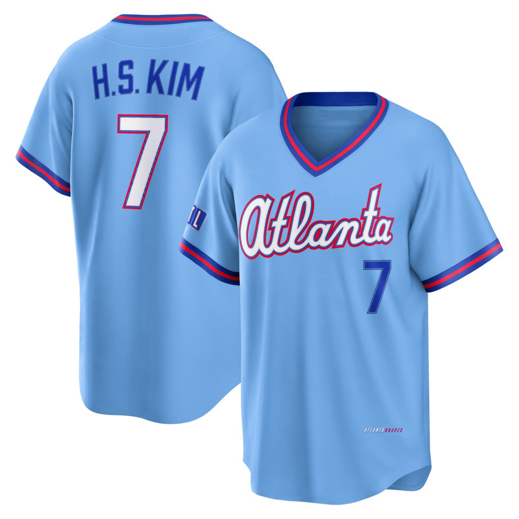 Atlanta Braves #7 Ha-Seong Kim Powder Blue JEROMEN 2026 City Connect Stadium Jersey