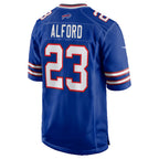 B.Bills #23 Dee Alford Royal JEROMEN Team Game Jersey