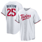 Minnesota Twins #25 Byron Buxton White JEROMEN Home Replica Jersey