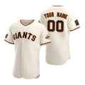 Custom San Francisco Giants White JEROMEN 2020 Stitched Flex Base Jersey