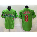 Philadelphia Phillies #3 Bryce Harper Light Green JEROMEN Phanatic With 2024 Division Champions Patch Limited Stitched Jersey