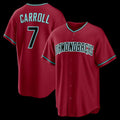 Arizona Diamondbacks #7 Corbin Carroll Crimson JEROMEN Alternate 2 Replica Jersey