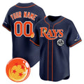 Custom Tampa Bay Rays x Dragon Ball Navy JEROMEN Vapor Premier Limited Jersey - All Stitched