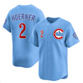 Chicago Cubs #2 Nico Hoerner Blue JEROMEN 2024-25 2nd Alternate Limited Stitched Jersey
