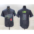 Tampa Bay Rays #8 Brandon Lowe Charcoal JEROMEN 2024 City Connect Player Number Limited Cool Base Jerseys