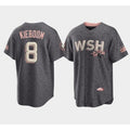 Washington Nationals #8 Carter Kieboom 2022 Grey JEROMEN City Connect Cherry Blossom Cool Base Stitched Jersey