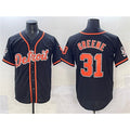 Detroit Tigers #31 Riley Greene Black JEROMEN With Patch Cool Base Stitched Jersey