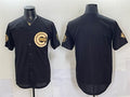 Chicago Cubs Blank Black Gold JEROMEN 150th Anniversary Patch Stitched Jersey