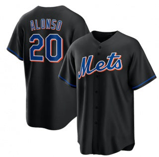New York Mets #20 Pete Alonso Black JEROMEN 2022 Cool Base Stitched Jersey