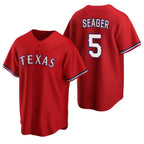 Texas Rangers #5 Corey Seager Red JEROMEN Cool Base Stitched Jersey