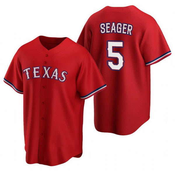 Texas Rangers #5 Corey Seager Red JEROMEN Cool Base Stitched Jersey