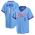 Atlanta Braves #1 Ozzie Albies Powder Blue JEROMEN 2026 City Connect Stadium Jersey