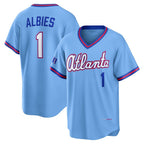 Atlanta Braves #1 Ozzie Albies Powder Blue JEROMEN 2026 City Connect Stadium Jersey