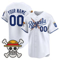 Custom Kansas City Royals x One Piece White JEROMEN Vapor Premier Limited Jersey - Stitched