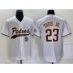 San Diego Padres #23 Fernando Tatis Jr White JEROMEN NEW 2023 Cool Base Stitched Jersey