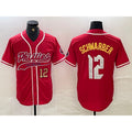 Philadelphia Phillies #12 Kyle Schwarber Red JEROMEN 2024 City Connect Limited Stitched Jersey 3