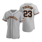 San Francisco Giants #23 Joc Pederson Gray JEROMEN Flex Base Stitched Jersey