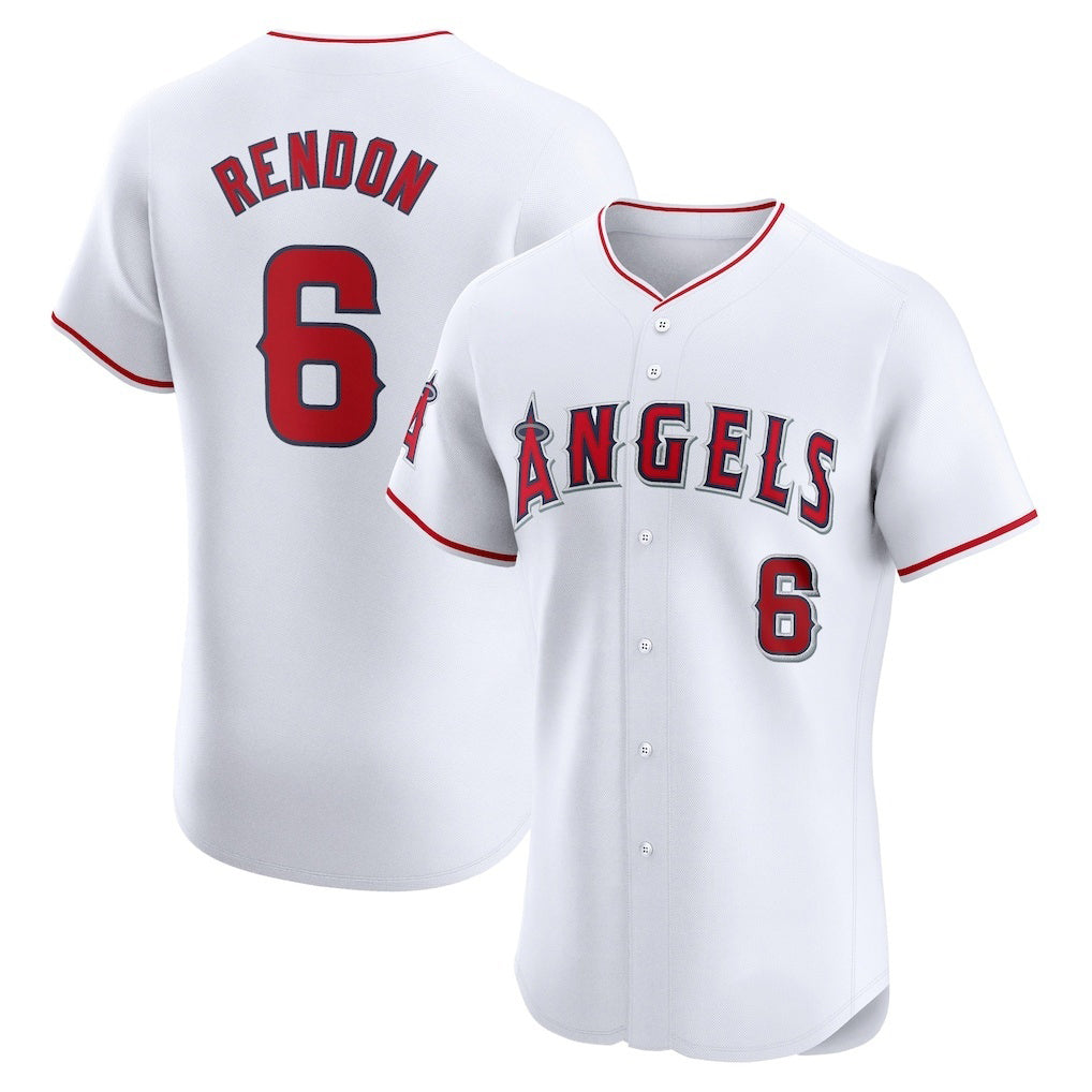 Los Angeles Angels #6 Anthony Rendon White JEROMEN Home Elite Player Jersey