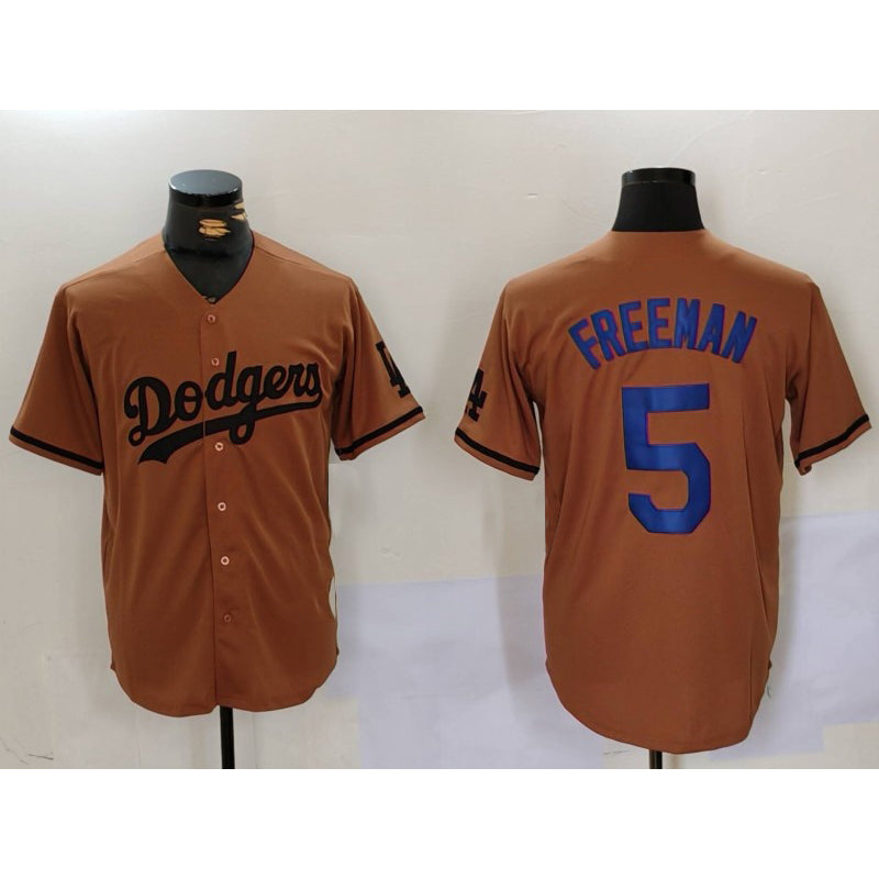 Los Angeles Dodgers #5 Freddie Freeman Olive JEROMEN Cool Base Limited Stitched Jersey