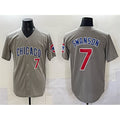Chicago Cubs #7 Dansby Swanson Gray JEROMEN Limited Stitched Jersey