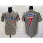 Chicago Cubs #7 Dansby Swanson Gray JEROMEN Limited Stitched Jersey