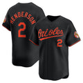 Baltimore Orioles #2 Gunnar Henderson Black JEROMEN Alternate Limited Player Jersey
