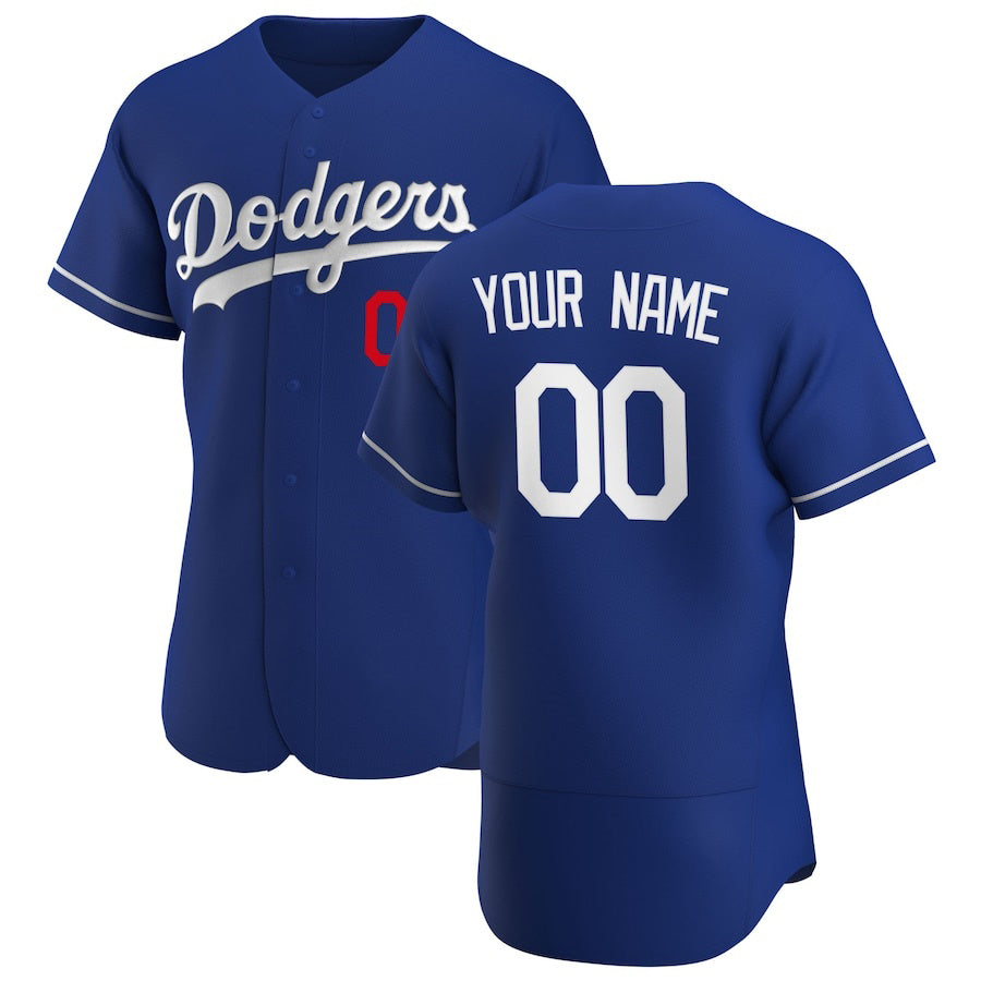 Custom Los Angeles Dodgers Royal JEROMEN Alternate 2020 Authentic Player Jersey