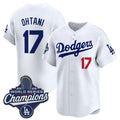 Los Angeles Dodgers #17 Shohei Ohtani White JEROMEN 2025 Champions Stitched Jersey