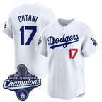 Los Angeles Dodgers #17 Shohei Ohtani White JEROMEN 2025 Champions Stitched Jersey