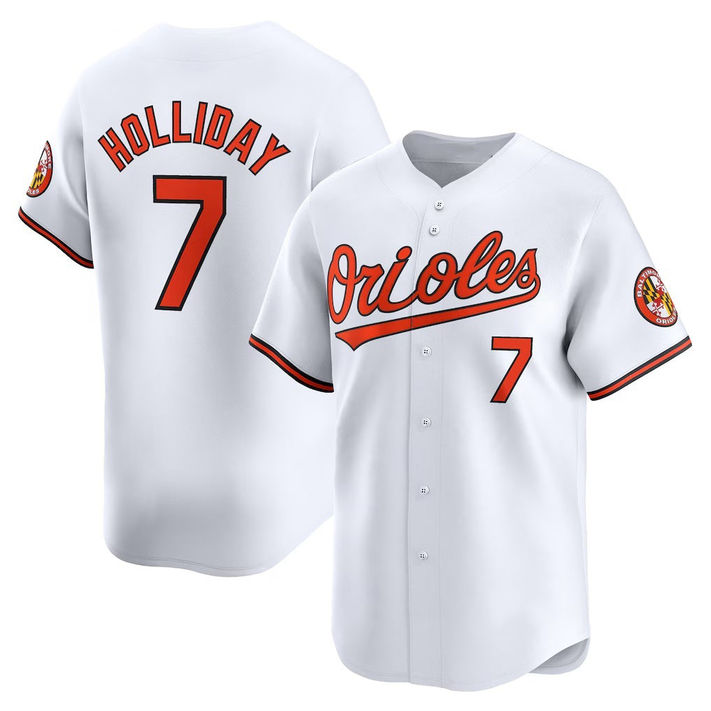 Baltimore Orioles #7 Jackson Holliday White JEROMEN Home Limited Player Jersey