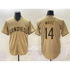 San Diego Padres #14 Tyler Wade Tan JEROMEN Cool Base Stitched Jersey