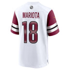 W.Commanders #18 Marcus Mariota White JEROMEN Game Jersey
