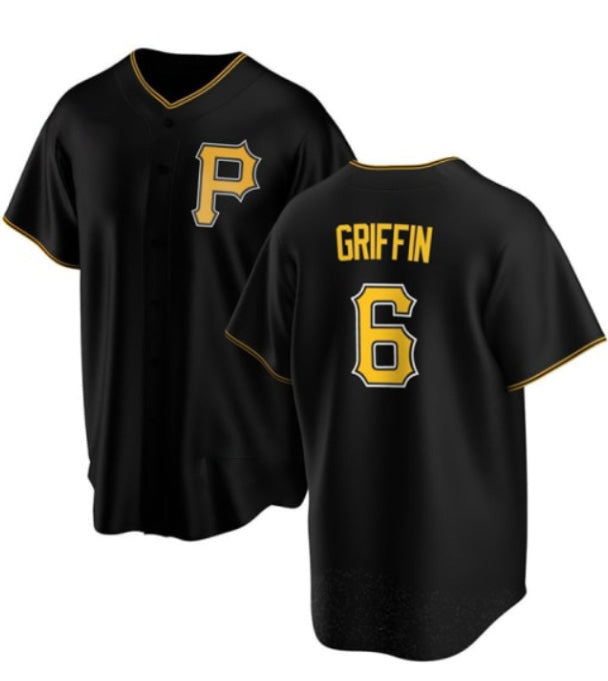 Pittsburgh Pirates #6 Konnor Griffin Black JEROMEN Cool Base Stitched Jersey