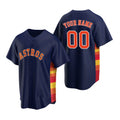 Custom Houston Astros Navy JEROMEN Stitched Cool Base Jersey