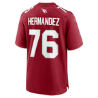 A.Cardinals #76 Will Hernandez Cardinal JEROMEN Team Game Jersey