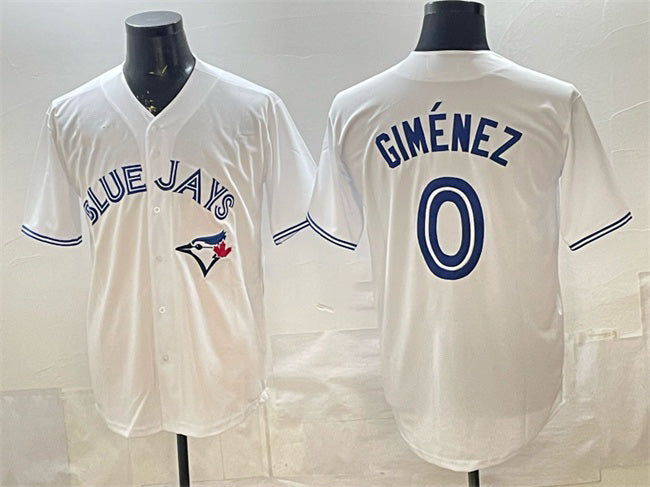 Toronto Blue Jays #0 Andres Gimenez White Gold JEROMEN 2025 American League Champions Limited Jersey