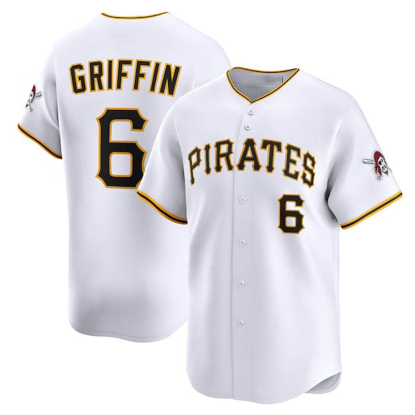 Pittsburgh Pirates #6 Konnor Griffin White JEROMEN Home Limited Jersey