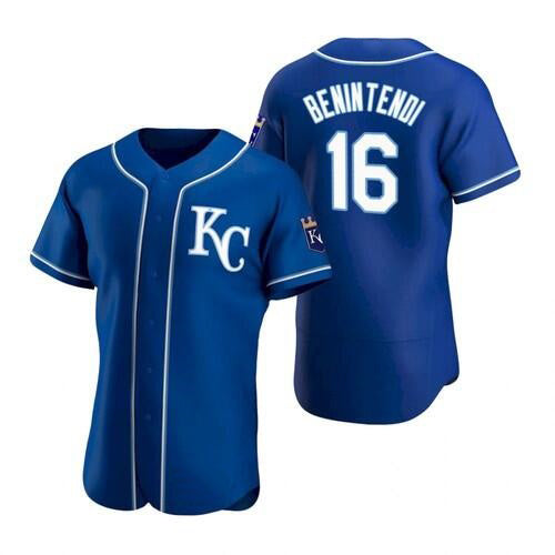 Kansas City Royals #16 Andrew Benintendi Blue JEROMEN Flex Base Stitched Jersey 2