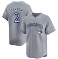 Toronto Blue Jays #2 Justin Turner Gray JEROMEN Cool Base Stitched Jersey