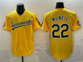 Oakland Athletics #22 Jeff McNeil 2026 Yellow JEROMEN Alternate Sacramento Celebrating 125 Years Vapor Limited Stitched Jersey