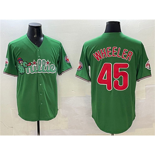 Philadelphia Phillies #45 Zack Wheeler Green JEROMEN Phanatic Limited Stitched Jersey