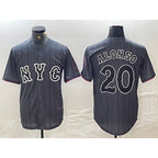 New York Mets #20 Pete Alonso Grey JEROMEN 2024 City Connect Cool Base Stitched Jersey