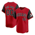 Custom Chicago White Sox Active Player Red Black JEROMEN 2025 City Connect Limited Stitched Jersey