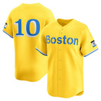 Boston Red Sox #10 Trevor Story Gold JEROMEN City Connect Limited Player Jersey
