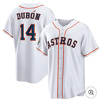Houston Astros #14 Mauricio Dub¨®n White JEROMEN Home Jersey