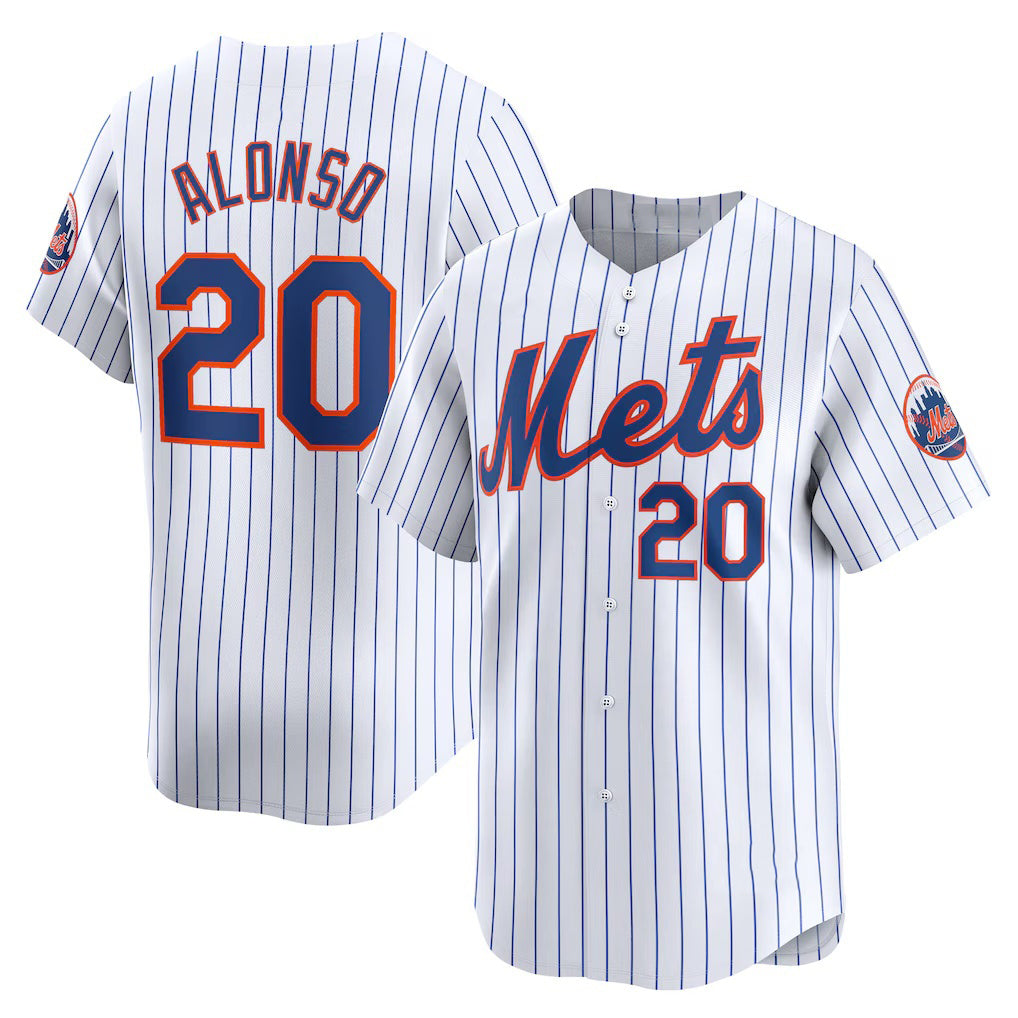 New York Mets #20 Pete Alonso White JEROMEN Home Limited Player Jersey